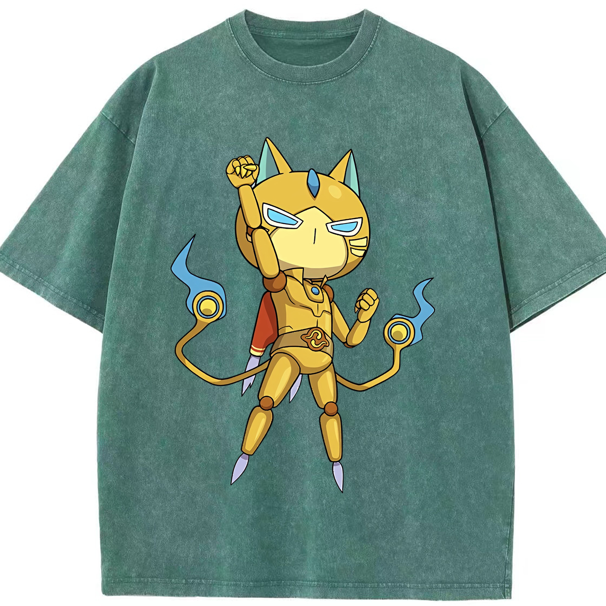 （画像用） 妖怪ウォッチ Yo-kai Watch 綿100% ヴィンテージ風 半袖Tシャツ（フロントプリント）